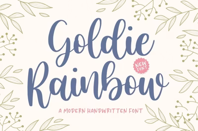 Goldie Rainbow - Handwritten Font Free Download