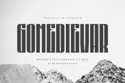 Gomedievar - Tall Font