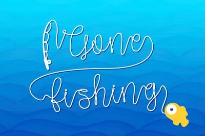 Gone Fishing - a fishing font!!!