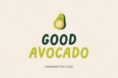 Good Avocado | Handwritten font