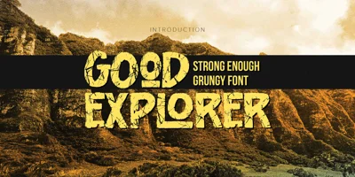 Good Explorer Font