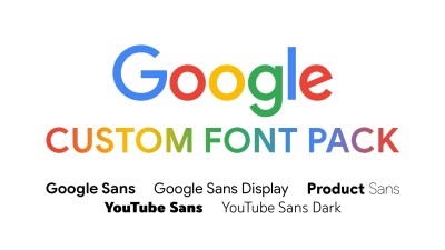 Google Custom Font Pack