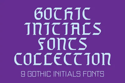 Gothic Initials Fonts Collection