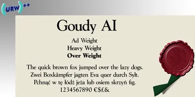 Goudy AI Font