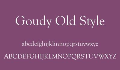Goudy Old Style SH Free Download Goudy Old Style SH Free Download