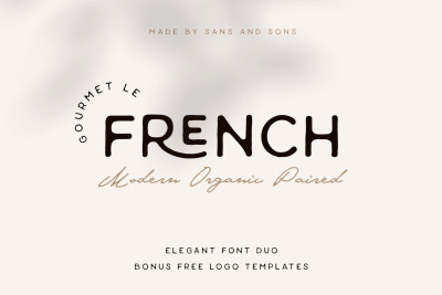Gourmet Le French Modern Duo Font Gourmet Le French Modern Duo Font