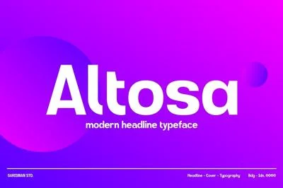 GR Altosa Typeface