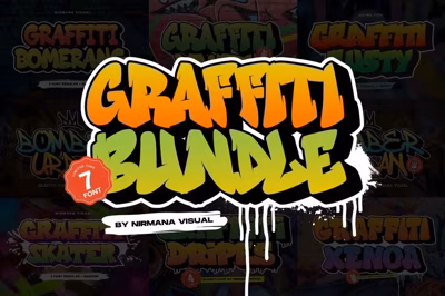 Graffiti Font Bundle Free Download