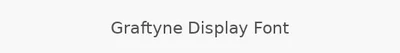 Graftyne Display Font