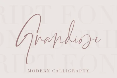 Grandiose - Stylish Signature Font