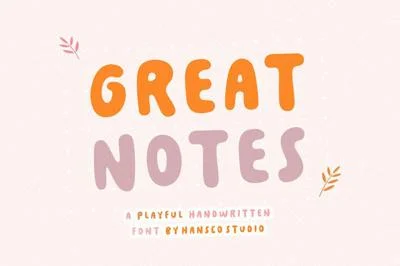 Great Notes font