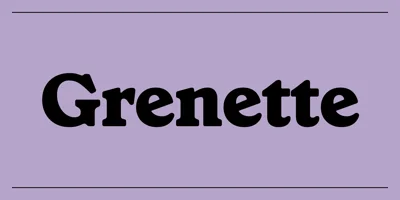 Grenette Font
