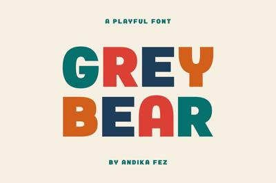 GREY BEAR A PLAYFUL FONT Free Download