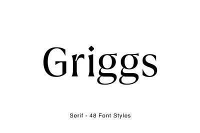 Griggs Serif Font