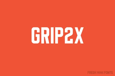 Grip2X | Regular + Oblique Font