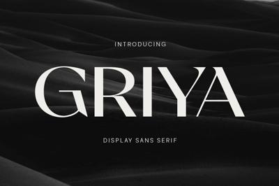 Griya Display Font Free Download