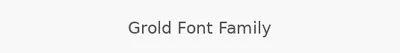 Grold Font Family