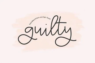 Guilty | Handwritten Script Font