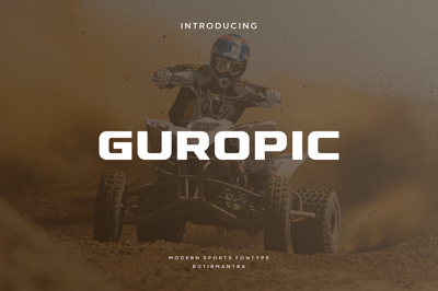 Guropic - Modern Display Typeface Free Download