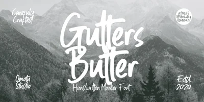 Gutters Butter Font