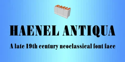 Haenel Antiqua Font