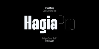 Hagia Pro Font