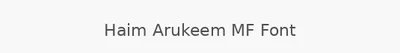 Haim Arukeem MF Font