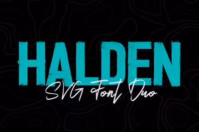 Halden - Hand Brushed SVG Font Duo Free Download