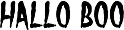 Hallo Boo Font