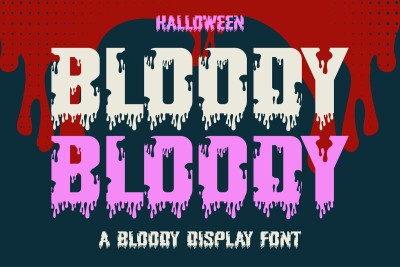 Halloween Bloody Font