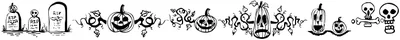 Halloween Borders Font