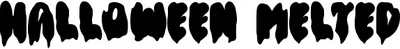 Halloween Melted Font