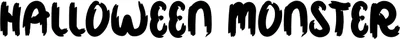 Halloween Monster Font