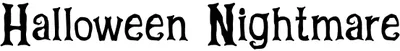 Halloween Nightmare 4 Font