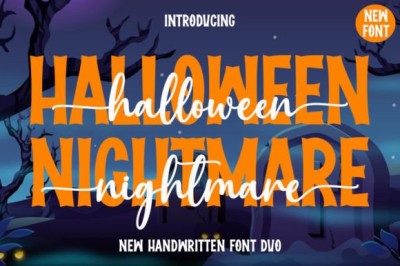 Halloween Nightmare Duo Font