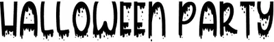 Halloween Party Font