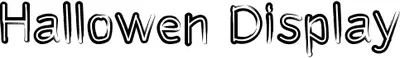 Hallowen Display Font