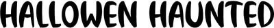 Hallowen Haunted Font