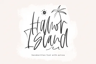 Hamor Island - Script Font & Extras
