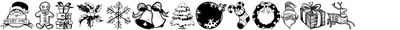 Hand Christmas Doodle Font