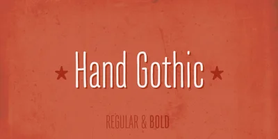 Hand Gothic Font Free Download