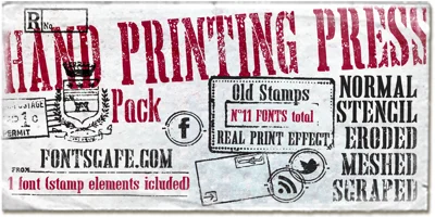 Hand Printing Press Font