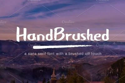 HandBrushed Font