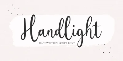 Handlight Font
