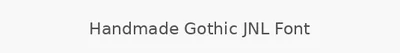 Handmade Gothic JNL Font
