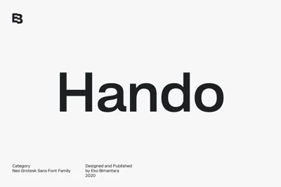 Hando; 20 Fonts of Sans Serif