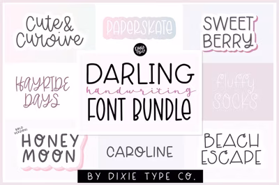 HANDWRITING FONT BUNDLE Free Download