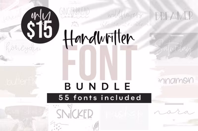 Handwritten Font Bundle Free Download