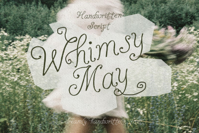 Handwritten Whimsy Romantic Script Font