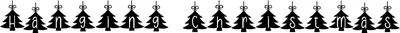 Hanging Christmas Font
